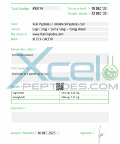 Alternative view of Buy Cagri + Sema 5mg/5mg Blend