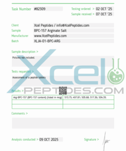 Alternative view of Buy BPC-157 (Arginate Salt)